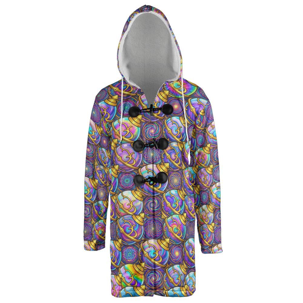 Palsphere Pattern Hooded Cloak Coat