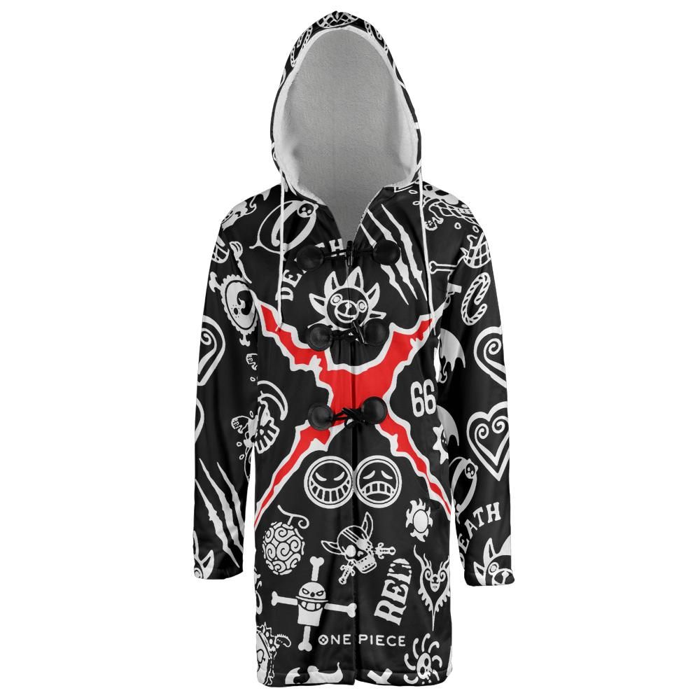 Scar Hooded Cloak Coat