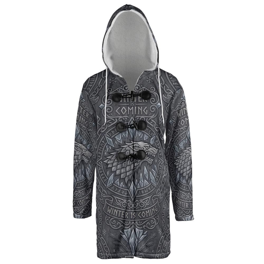 Stark Dire Wolf Inspired Hooded Cloak Coat