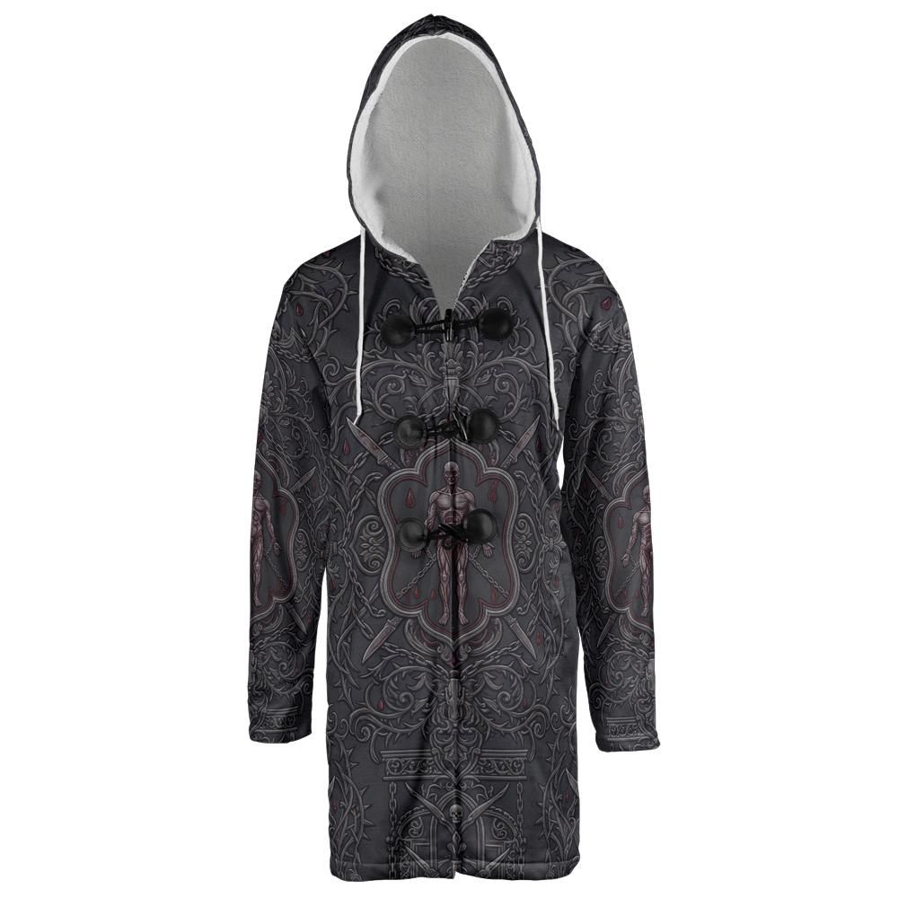 Filleted Man Inspired Hooded Cloak Coat