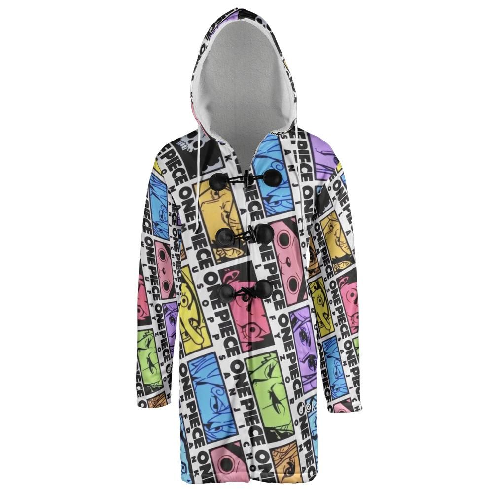 One Piece Eyes Hooded Cloak Coat