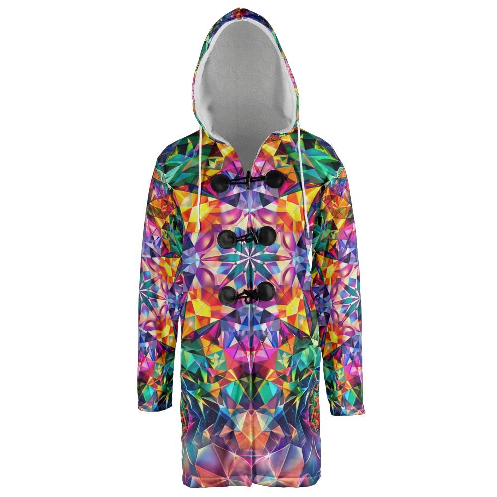 8 Point Kaleidoblend Hooded Cloak Coat