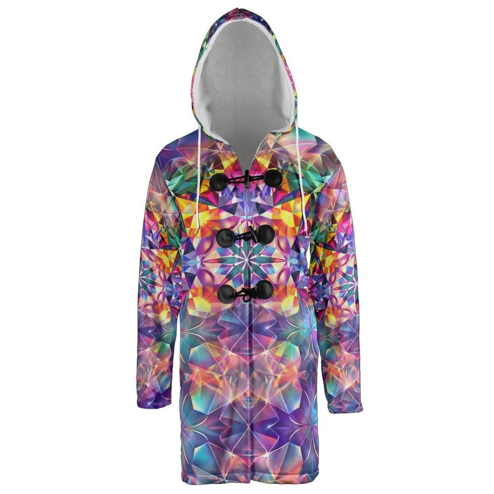 Kaleidoblend Hooded Cloak Coat