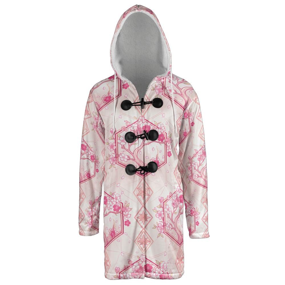Sakura Kimono Hooded Cloak Coat